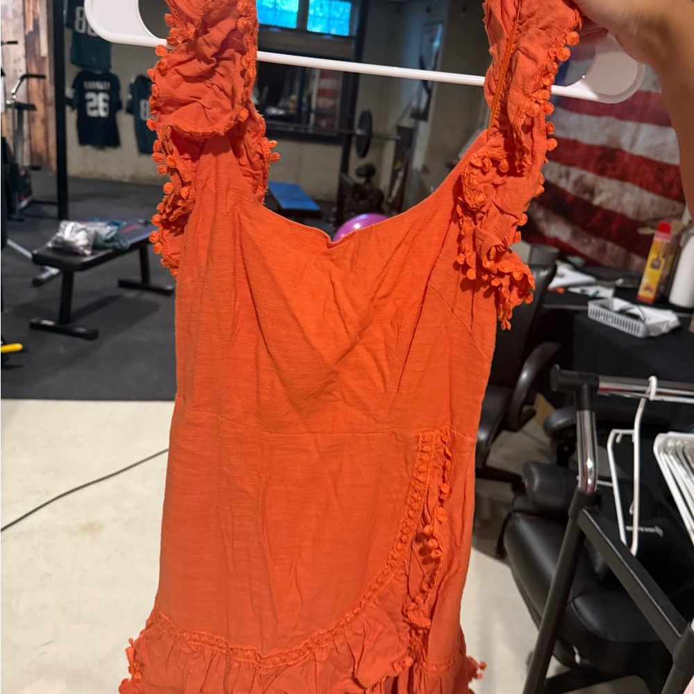 Selfie Leslie Bold Orange Dress Rush
